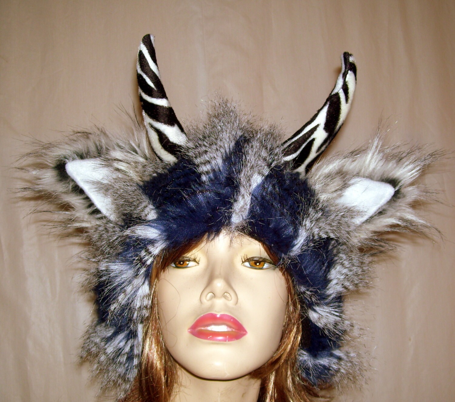 Monster Horn Fur Hat Halloween Costume Wild Thing HeadPiece Etsy