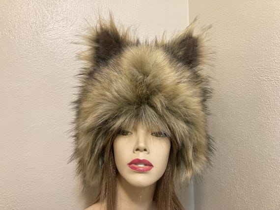 Werewolf Face Adult Faux Fur Brown Werewolf Face Adult Faux Fur Brown