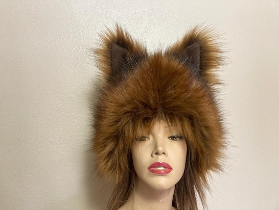 Faux Fur Animal Ear Hats Amazon.com: Women Faux Fur Bucket Hat Cute Bear Fisherman  main image 4