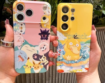 Cute Anime Phone Case for iPhone 17 16 15 14 13 12 11 Pro Max Samsung S26 S25 FE S21 S22 S23 Plus S24 Ultra A16 Google Pixel 7 8 9 10 Cases