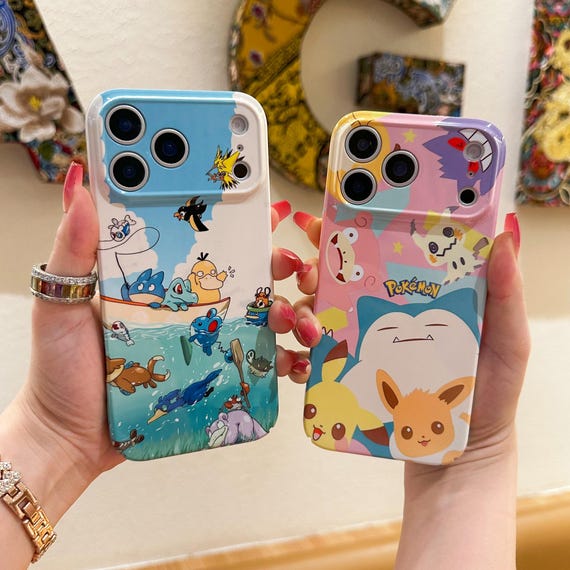 Cute Anime Phone Case for iPhone 17 16 15 14 13 12 11 Pro Max Samsung S26 S25 FE S21 S22 S23 Plus S24 Ultra A34 Google Pixel 7 8 9 10 Cases