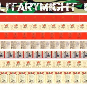 1 16 1 18 Schaal WW2 Sovjet-ID-documenten Rantsoenboeken Top Secret Files diorama modellering stickers