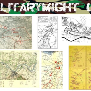 Schaal 1 16 1 18 WW2 Gedrukte kaarten Operatie Market Garden a Bridge to Far