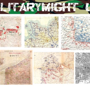 1 16 1 18 Maßstab WW2 Gedruckte Karten Deutsche Westfront
