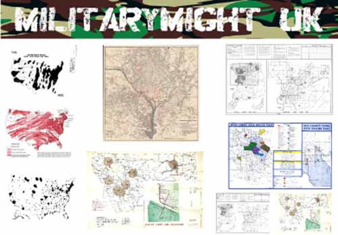1 32 1 35 Scale Cold War Printed Maps United States - Etsy