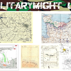 Schaal 1 16 1 18 WW2 Gedrukte kaarten D Day Normandië
