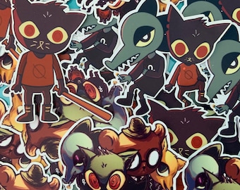 Night in the woods Stickers