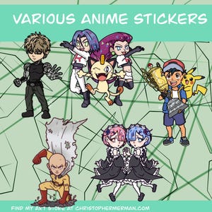 Various Anime Stickers