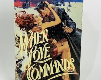 When Love Commands by Jennifer Wilde (aka Tom E. Huff) 1985 1st Edition Romance Hardcover with Dust Jacket Love Historical Romance