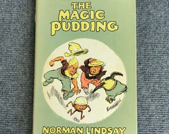 The Magic Pudding scritto e illustrato da Norman Lindsay 1958 Prima edizione con copertina rigida e sovraccoperta Romanzo per bambini Australiana