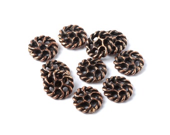 Antique Bronze Spacers - (10) - "Steampunk" Collection - 1408