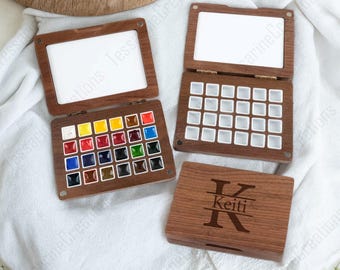 Personalized 24-Color Watercolor Paint Box,Portable Watercolor Paint,Watercolor Palette,for Painting Enthusiasts,Birthday Gifts,Art Supplies
