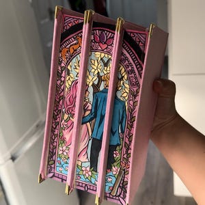 Once Upon A Broken Heart Series Special Edtion Fore Edge Hand Painted Custom Hardcover The Ballard Of Never After A Curse Of True Love Spray