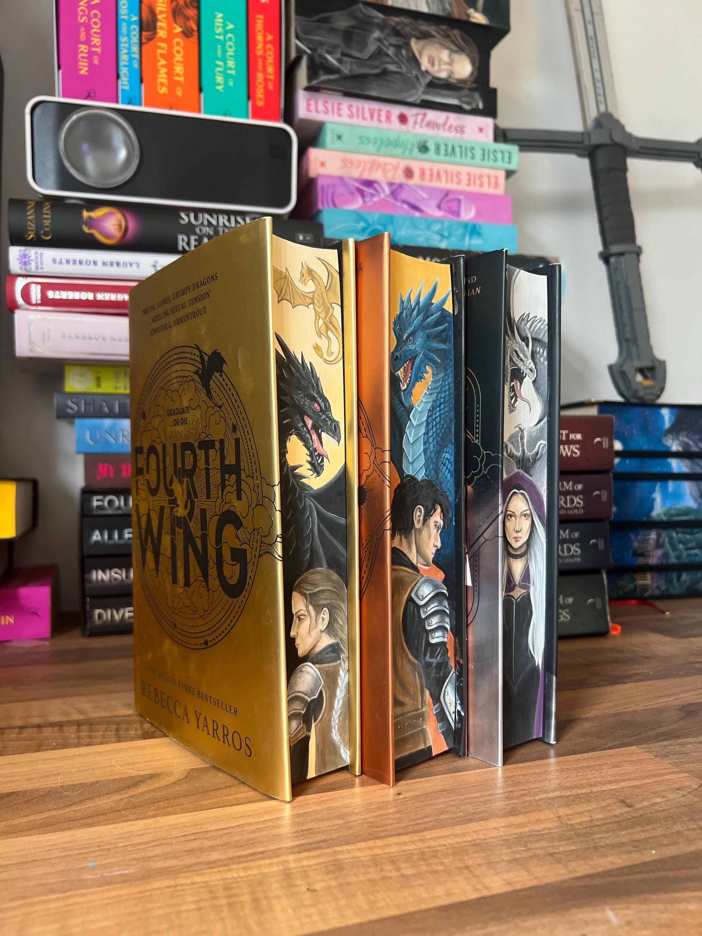 Fourth Wing Iron Flame Onyx Storm Trio Special Edition Hand