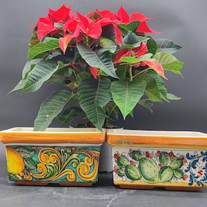 Caltagirone Ceramic vase holder 23 cm and various coloring