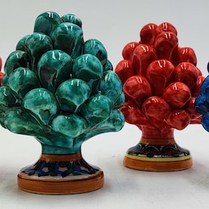 Pigna siciliana ceramica di Caltagirone altezz 10/12 CM