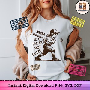 Baseball Art Print: Wanna Be a Baller Shot Caller (digital Download) - Etsy