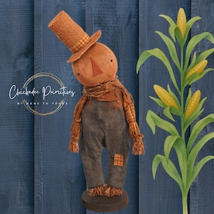 PATTERN ONLY Scarecrow Doll Primitive Farmhouse Fall Scarecrow doll Pattern ONLY!