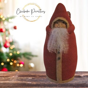 Wool and Clay Santa by Chickadee Primitives Digital Pattern Primitive Santa PATTERN ONLY