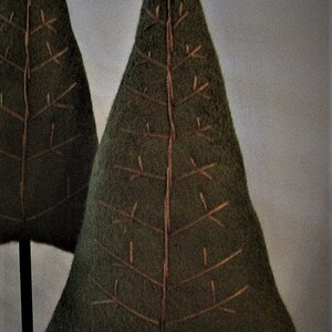 Primitive Wool Embroidered Christmas Trees Digital Pattern by Chickadee Primitives PATTERN ONLY image 4