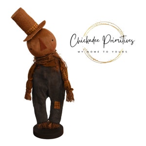 Primitive Farmhouse Fall Pumpkin Scarecrow doll Pattern ONLY!
