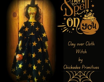 Clay over Cloth Witch Doll Pattern