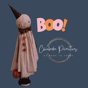 Primitive Farmhouse Halloween Ghost Doll  PATTERN only!!