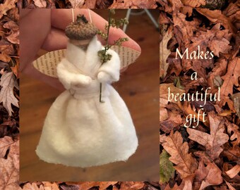 Acorn Angel Doll Ornament Tutorial by Chickadee Primitives~ makes a nice gift