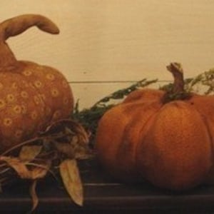 Primitive Folk Art  Fall Pumpkin Pattern by Chickadee Primitives
