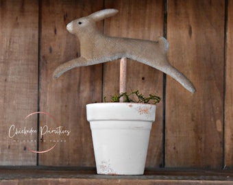 Primitive Farmhouse Summer Bunny Rabbit  PDF Pattern by Chickadee Primitives PATTERN ONLY