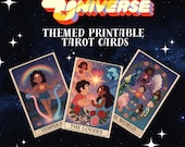 78 Cards Unofficial Steven Universe Tarot Deck, Tarot Cards, Printable Tarot Deck Design, Unique Tarot Deck, Digital Cards Deck, png