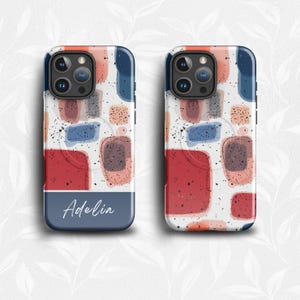 Abstract Shapes iPhone Case: Personalized Trendy Phone Cover