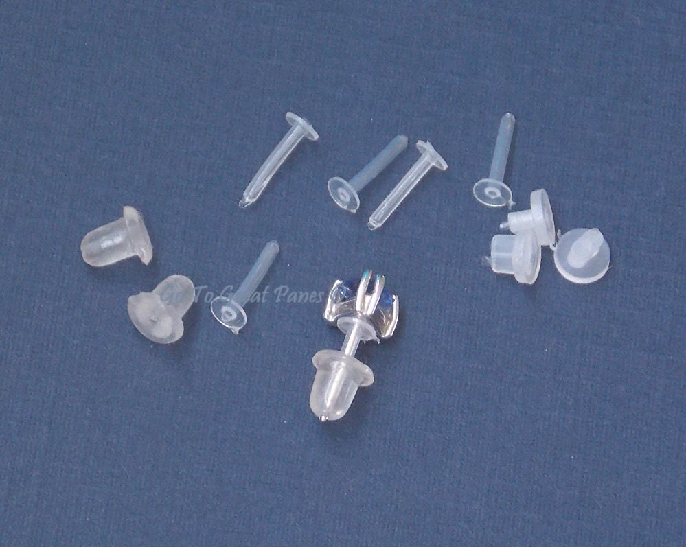 MP Skin friendly earring backs for medical plastic earrings