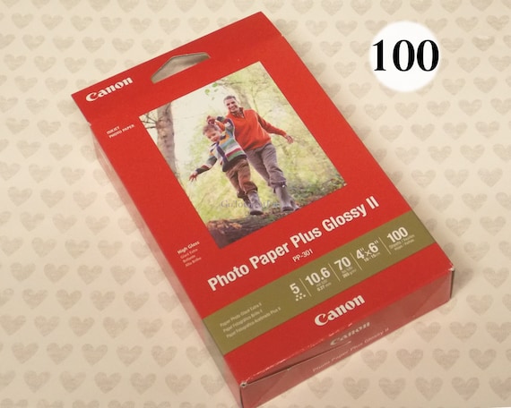Lot of 2 Canon Photo Paper Plus Glossy II 4/" x 6/" 100 Sheet Pack NEW PP-301