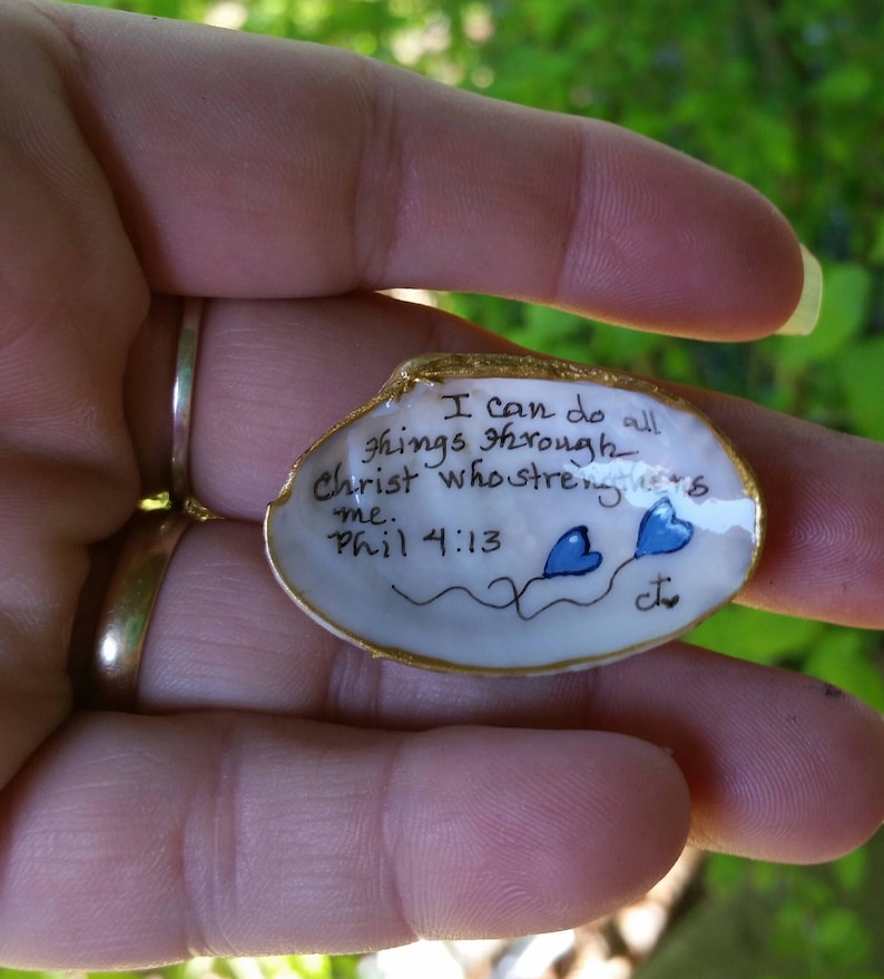 Seashell Scriptures 10 Hand Painted Seashells With Scriptures. These Were Made Using ...