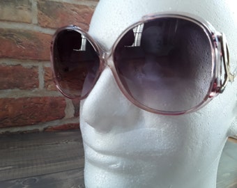 WANGJISHENG Borderless sunglasses ladies large frame sunglasses marine lens glasses light gray