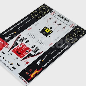 Pre-Cut Stickers - F SF-23 - 2023 Las Vegas GP - Custom Brick MOC