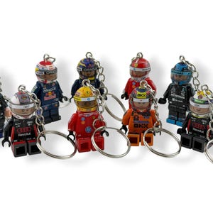 F1ドライバー フィギュア付き　キーホルダー 12個セット F1 drivers keychain - Etsy 日本
