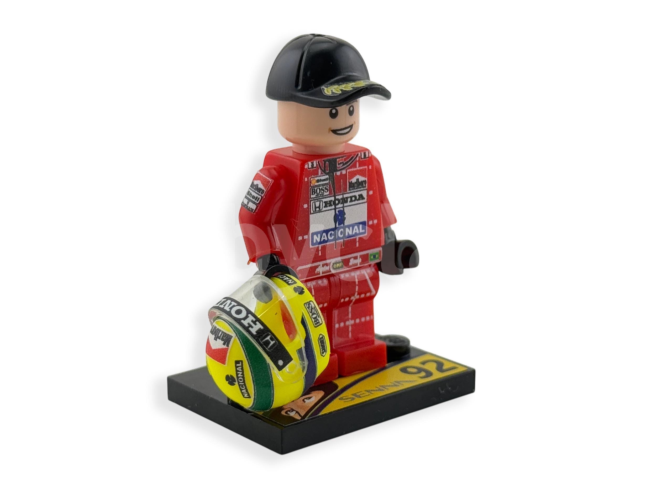 Custom Minifig - Ayrton Senna - Mclaren - 1992 Season - Etsy