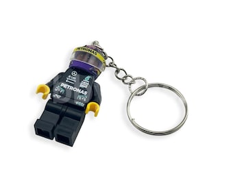 Custom MiniFig Keychain - Lewis Hamilton - 2024 Season