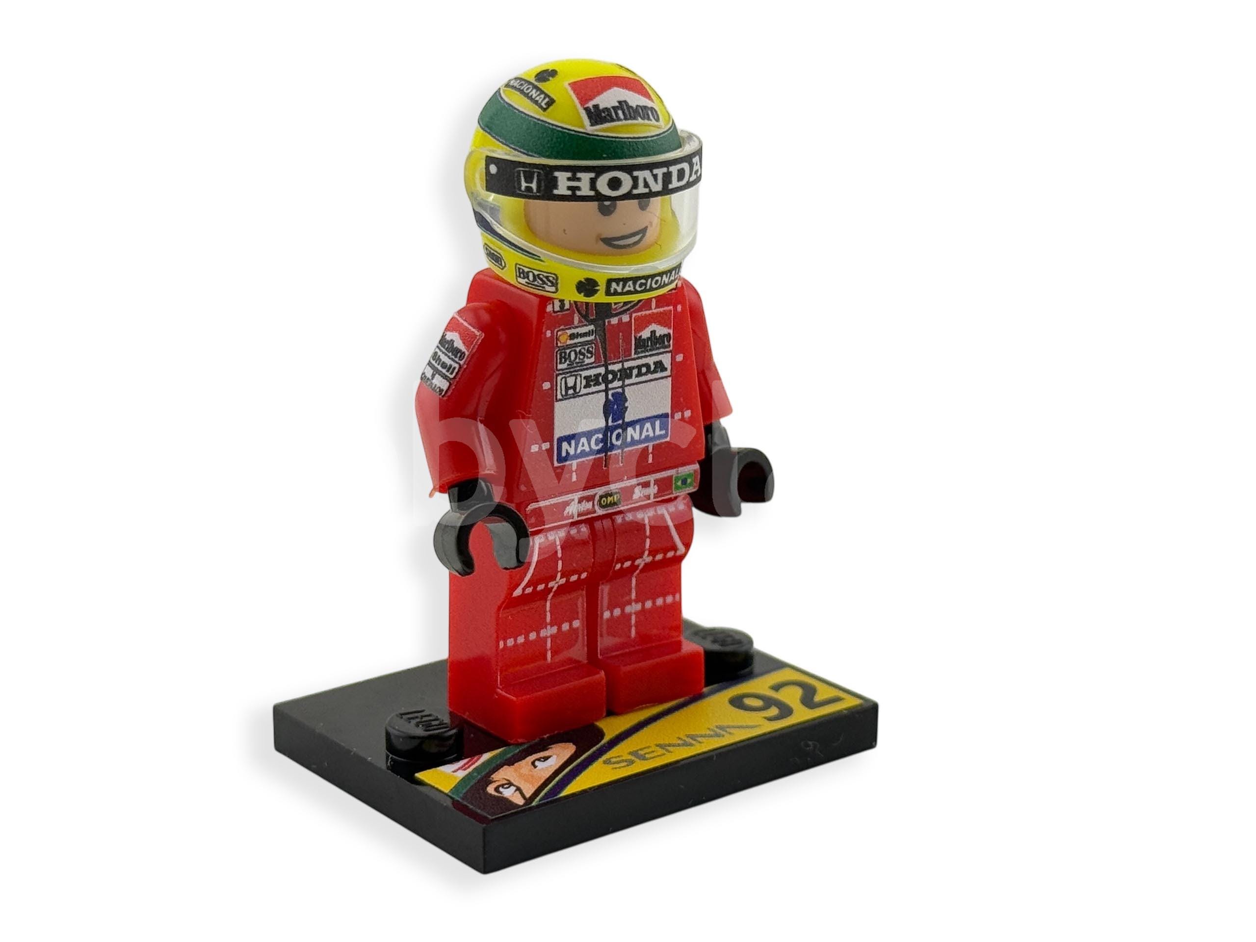 Custom Minifig - Ayrton Senna - Mclaren - 1992 Season - Etsy Denmark