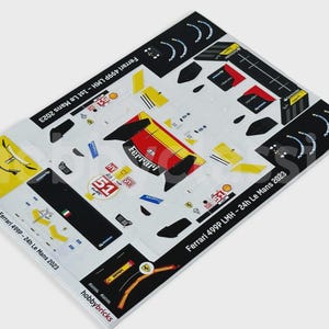 Pre-Cut Stickers - F 499P - 24h Le Mans 2023 - Custom Brick MOC
