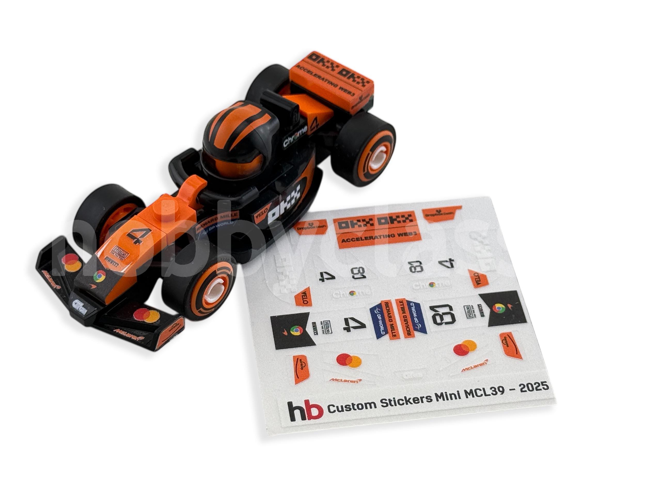 Alternative Stickers - MCL39 - LEGO® F1® Collectible Race Cars