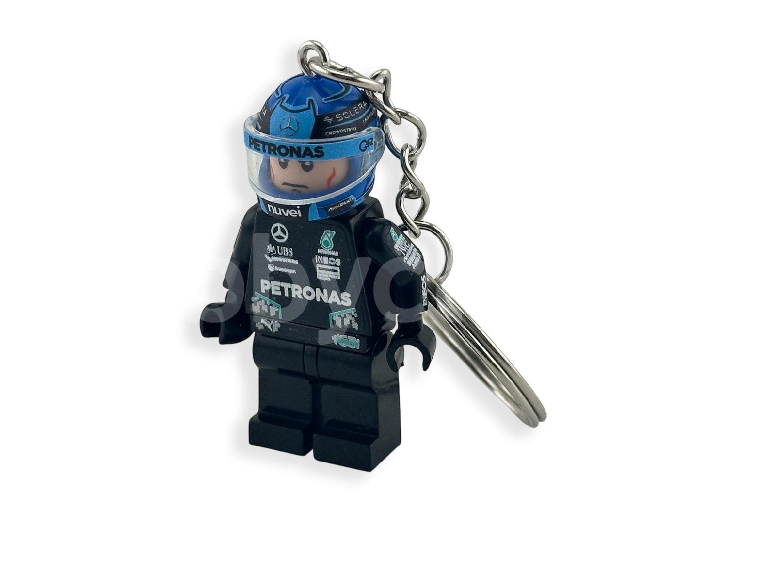Custom Minifig Keychain - George Russell - 2024 Season - Etsy