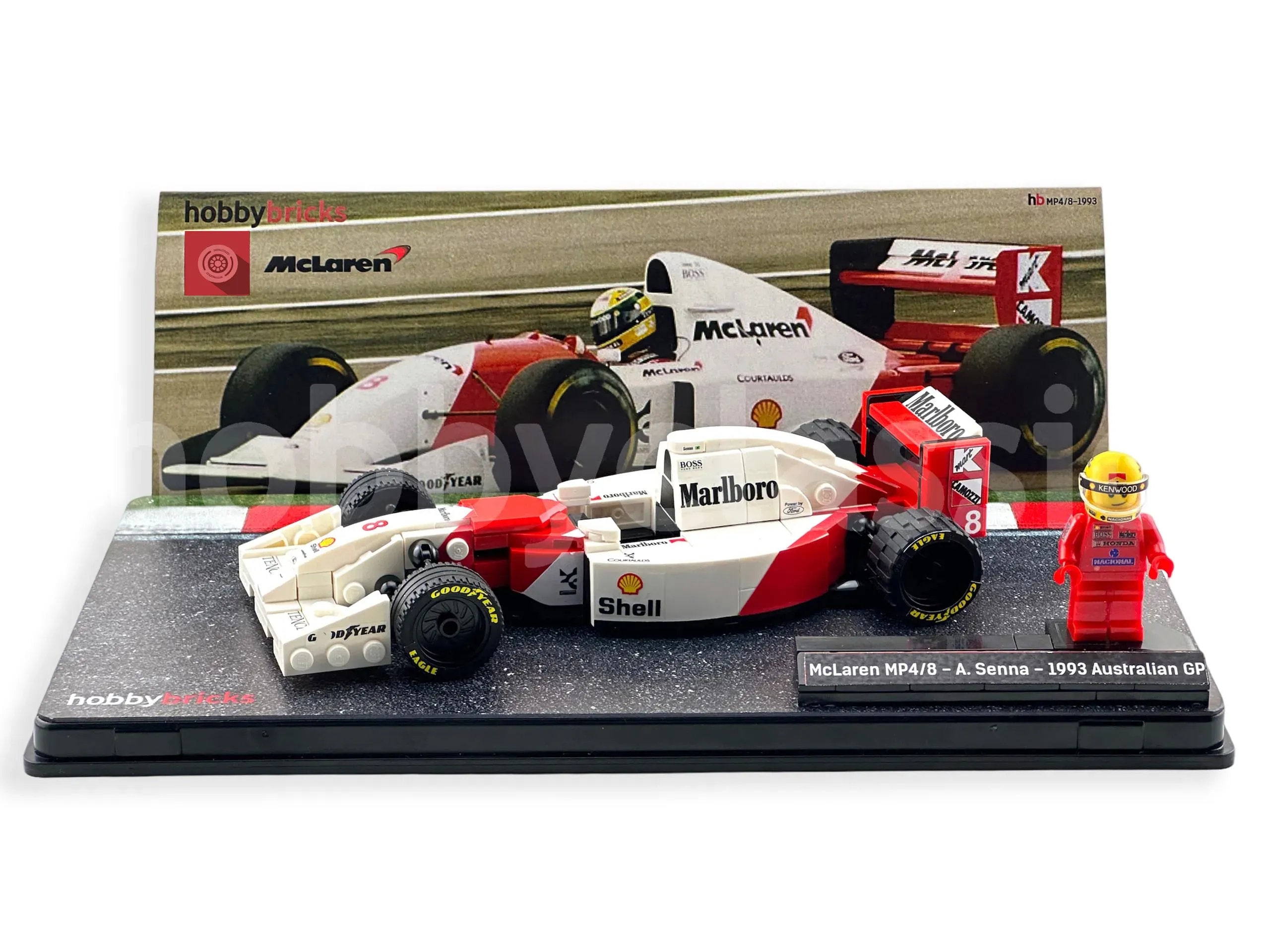 Mclaren MP4/8 - Ayrton Senna - 1993 - Brick Model - Etsy