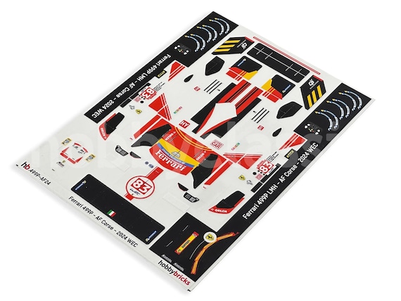 プレカットステッカー - F 499P - AF Corse - 2024 WEC - カスタム