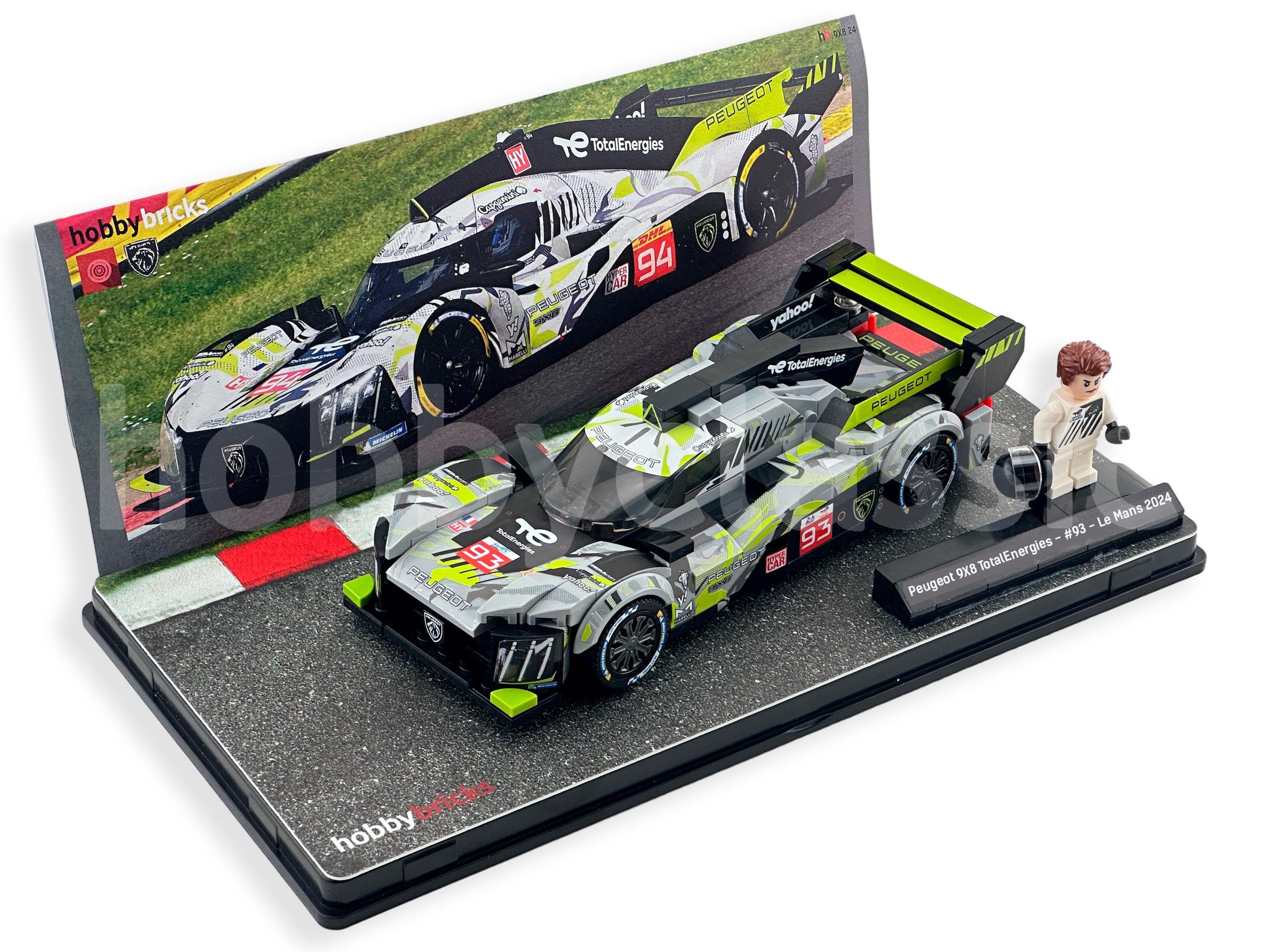 Assembled MOC Brick - Peugeot 9X8 LMH - Totalenergies - Le Mans