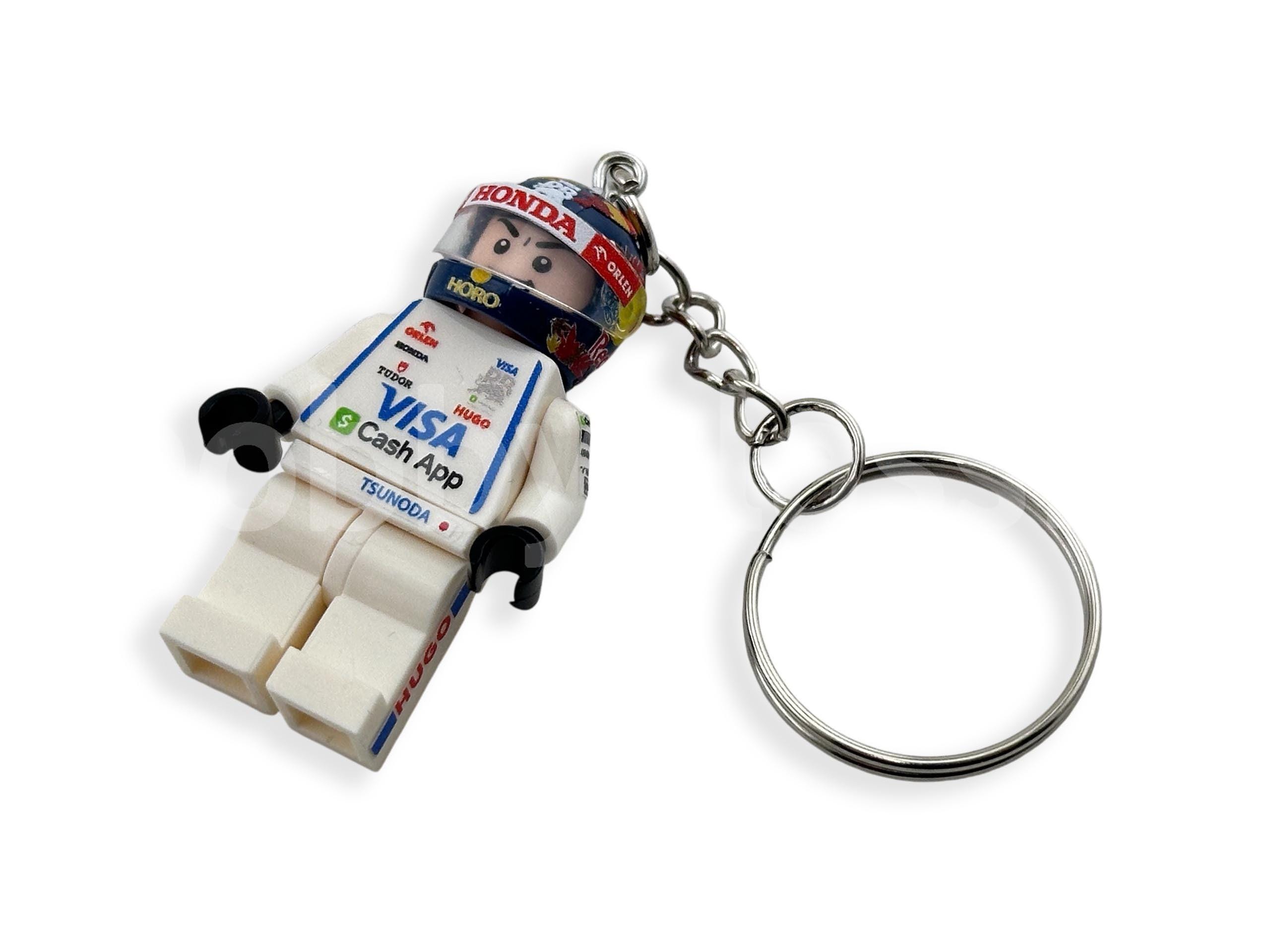 Custom Minifig Keychain - Yuki Tsunoda - 2024 Season - Etsy Custom Minifig Keychain - Yuki Tsunoda - 2024 Season - Etsy