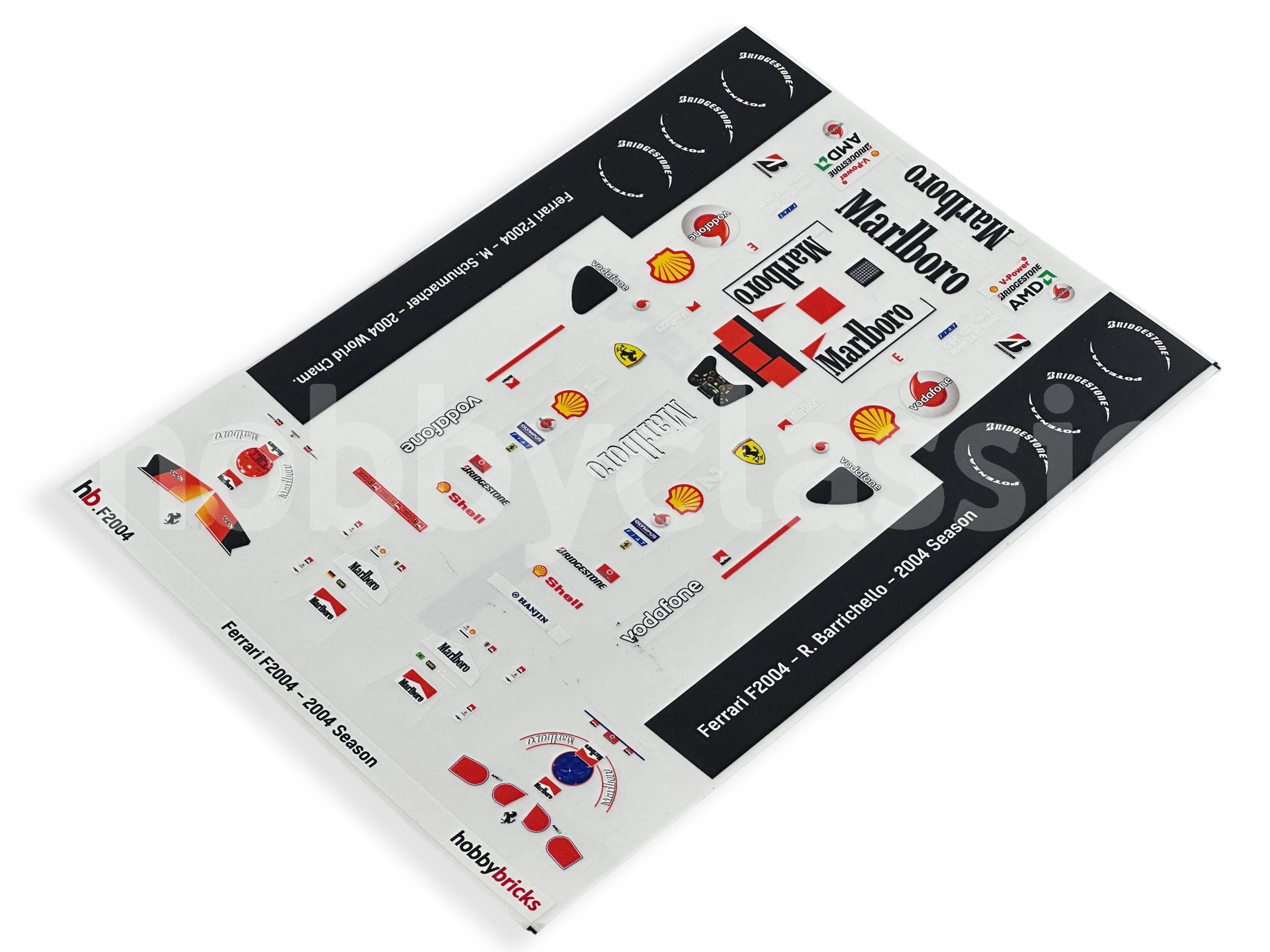 Pre-cut Stickers - F F2004 - M Schumacher - 2004 Season - Custom