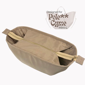 Poushy Wasserdichter Nylon Organizer für Cyme Tote Bag (Top Cover) / Premium Stoffeinsatz für Pol ** Cyme Tote Liner Shaper